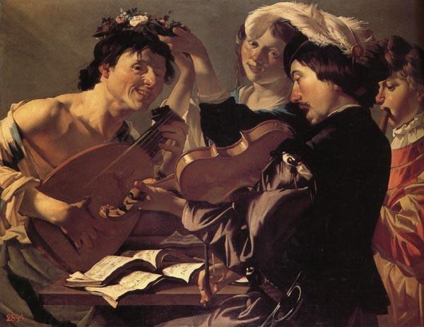 BABUREN, Dirck van The Concert oil painting picture